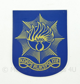 Korps rijkspolitie te water sticker - ongebruikt - 6,5 x 8,5 cm - origineel