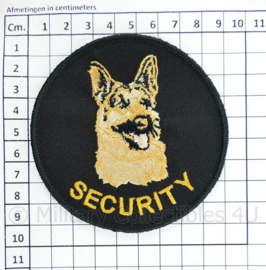 Security embleem - met klittenband - diameter 9 cm