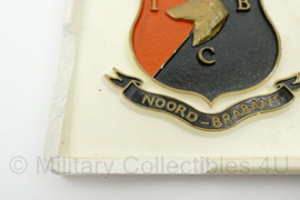 Wandbord 431 IBC Noord-Brabant Infanterie Beveiligingscompagnie RvH Van Heutsz - 15½ x 2 x 15½ cm - origineel
