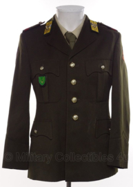 KL Nederlandse leger DT uniform jas met broek en broekriem uit '80 Garde Jagers - Luchtmobiel - maat 46K- origineel