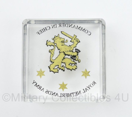 Royal Netherlands Army Commander in Chief bureaudecoratie - 6,5 x 2,5 x 6,5 cm - origineel