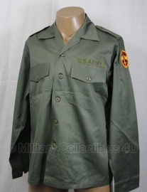 US uniform shirt fatigue OG-107 met, of zonder  insignes - 15,5x35 = nl 41 -  origineel US Army