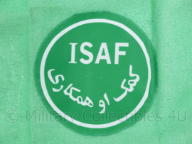 ISAF groene voertuig vlag - NIEUW - 26,5 x 44 cm - origineel