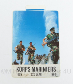 KMARNS Korps Mariniers 1665 -  1990 325 jaar sticker - 11 x 7 cm - origineel