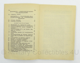 MVO Chef der Generalen Staf voorschrift Alle Wapens 1946 ! - ontwerp voorschrift Vernielingen 2041 - Zeldzaam - afmeting 12 x 18 cm - origineel