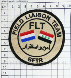 Defensie FLT Field Liaison Team SFIR embleem - met klittenband - diameter 9 cm