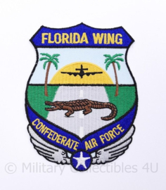 Embleem US Confederate Air Force Florida Wing - piloten van historische vliegtuigen - 7 x 10 cm - origineel