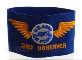 WO2 USAAF US Army Air Force AWS Chief observer armband - origineel