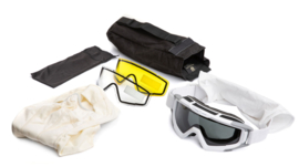 Revision SnowHawk Ballistic Goggles, Deluxe Kit with Aclima Balaclava - maat Large - nieuw - origineel