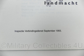 KL Nederlandse leger 11-354/2 Voorlopige Technische Handleiding VBDD nr 4 17A Veldkabel WD 1TT - 21 x 15 cm - origineel