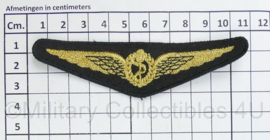 Defensie vliegerarts borst wing embleem - 11 x 3 cm - origineel