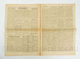WO2 Duitse krant Tageszeitung nr. 209 7 september 1943 - 47 x 32 cm - origineel