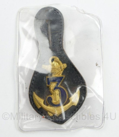 Franse leger 3e Marine Infanterie borsthanger - 8,5 x 4 cm - origineel