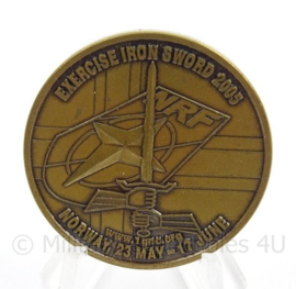 KL Landmacht en NATO Coin Response Force Exercise Iron Sword 2005 - doorsnede 3,5 cm - origineel