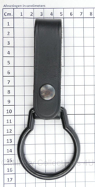 Zwarte lederen Maglite koppel houder - 17 x 6,5 cm  origineel