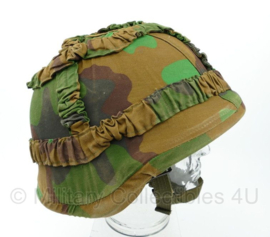 KL Nederlandse leger M92 M95 ballistische composiet helm met Jungle helmovertrek - maat Medium  - gebruikt - origineel