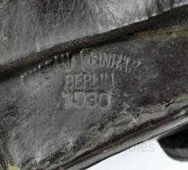Wo2 Steyr M95 Mannlicher Oostenrijks Duits patroontassen paar - Gustav Reinhard Berlin gedateerd 1930 - donkerbruin leer - 17 x 9 x 5 cm - origineel