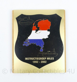KL Nederlandse leger Instructiegroep MILES 1992 2002 wandbord - 17 x 1 x 20 cm - origineel