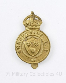 WW2 British cap badge Shropshire Regiment - 4,5 x 3 cm - origineel