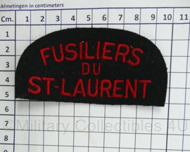 Canadian Army shoulder title ENKEL Fusiliers du St-Laurent - 10 x 5 cm - origineel