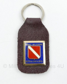 Franse leger Ecole Militaire de Strasbourg sleutelhanger - 9 x 4 cm - origineel