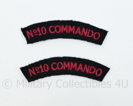 Straatnamen paar No.10 Commando - let op te kleine versie