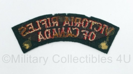 Canadian Army shoulder title ENKEL Victoria Rifles of Canada - 11,5 x 4,5 cm - origineel