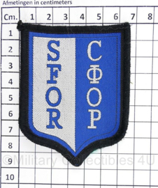 SFOR embleem  СФОР - met klittenband - 9 x 6,5 cm - origineel