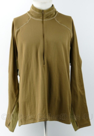 Huron ondershirt met col bruin - fabrikant Huron Tactical - maat Extra Large - nieuw - origineel