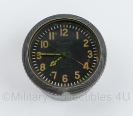 Russische USSR  luchtmacht cockpit uurwerk - voor in vliegtuig cockpit - diameter 6 cm - origineel