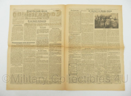 WO2 Duitse krant Frankische Tageszeitung nr. 21 26 januari 1944 - 47 x 32 cm - origineel