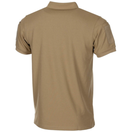 Coolmax "Tactical" Poloshirt met klittenband op armen en borst - zwart/groen/coyote - meerdere maten