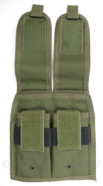 UTG double mag pouch M4 groen MOLLE - 21 x 19 x 2 cm - nieuw - origineel