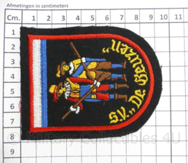 Embleem Schietvereniging De Geuzen - 8 x 9½ cm - origineel