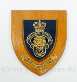 The Royal British Legion Drieffield & District Branch wandbord - 15 x 1,5 x 17,5 cm - origineel