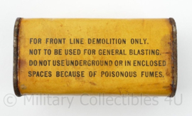 Empty US TNT ½ Pound High Explosive Charge box LEEG - 9½ x 5 x 5 cm - origineel