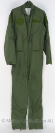 KLU Luchtmacht piloten overall Overall Vlieger Vlamwerend Sage Green 1989 - maker Seyntex - maat 48/184 - licht gedragen - origineel