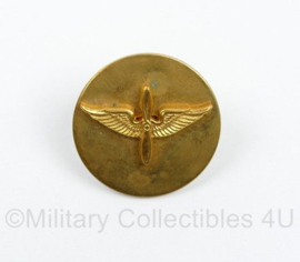 WO2 US Army manschappen Collar Disc USAAF United States Army Air Forces ENKEL - diameter 25 mm - origineel 