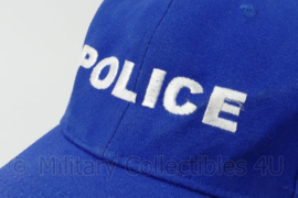 Blauwe Britse Politie cap - maat 57 - gedragen - origineel
