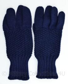 Koninklijke Marine vintage jaren 50 blauwe wollen handschoenen - maat Extra Large - origineel