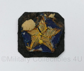 Marine insigne metaaldraad - 4 x 4 cm - origineel