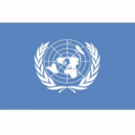 Vlag VN UN / United Nations - Polyester -  1 x 1,5 meter
