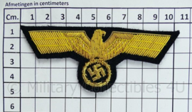 Kriegsmarine officiers adelaar - goud metaaldraad op donkerblauw