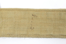 Wo2 Britse P37 Koppel khaki CO1943 - messing gespen - 88 x 5,5 cm - origineel