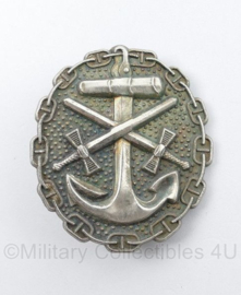 WO1 Duitse Kaiserliche Marine Verwundete abzeichen zilver - 4,5 x 4 cm