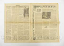 WO2 Duitse krant Nurnberger Nachrichten nr. 22 22 december 1945 - 47 x 32 cm - origineel