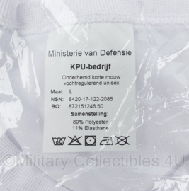 Defensie Onderhemd korte mouw unisex wit - nieuwste model - maat Large - nieuw in verpakking - origineel