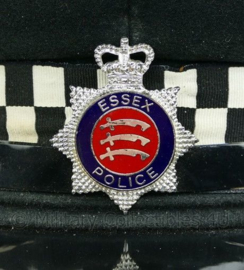 Britse politie pet met insigne - Essex Police - hoge rang met band op klep - maat 59 - origineel