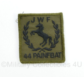 KL Nederlandse leger JWF 44 PAINFBAT Johan Willem Friso 44 Pantserinfanteriebataljon borstembleem - met klittenband - 5 x 5 cm - origineel