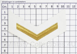 Koninklijke Marine rangstrepen PAAR voor matrozen uniform baaienhemd  Matroos der 1e klasse - 10 x 7 cm - origiineel